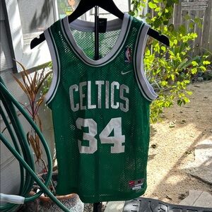 Nike Green Boston Celtics Paul Pierce Stitched NBA Jersey - kids medium